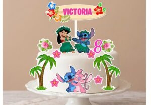 Cake topper Lilo y Stitch
