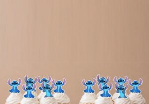 Cupcake topper Stitch (12 unidades)